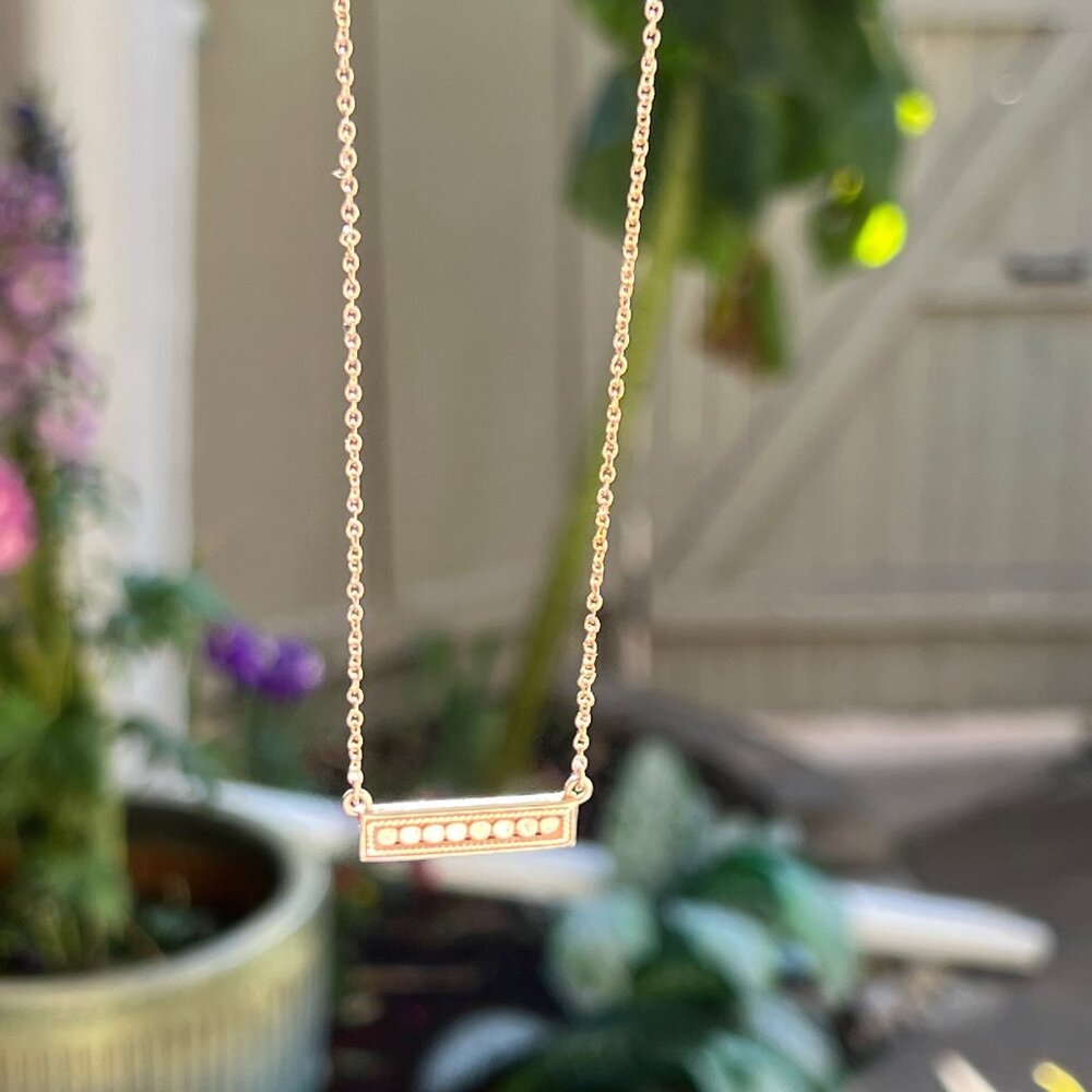 Anna Beck Two-Toned Bar Necklace - Sterling Silver + 18k Gold Vermeil